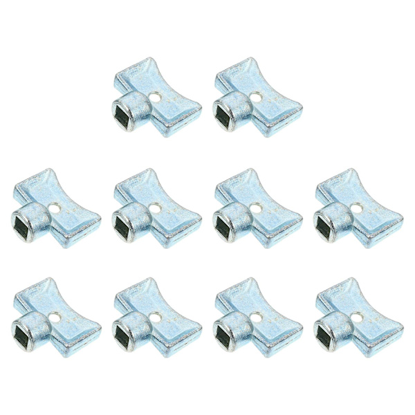 10 kpl Käytännöllisiä Lämmityslaitteiden Ilmausavaimia, Säteilijän Ilmausavaimia, Käyttökelpoisia Säteilijän Avaimia, Hopea 2,3 x 1,8 cm Silver 2.3X1.8CM