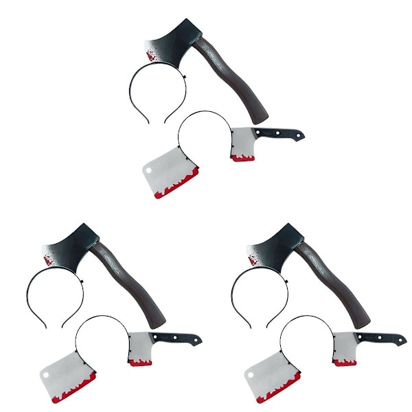 6 kpl Keittiöhakku-Hiuskoristeet Päännauha Temppuvälineet Hiukset Halloween-juhliin 6 kplM 6 pcs M