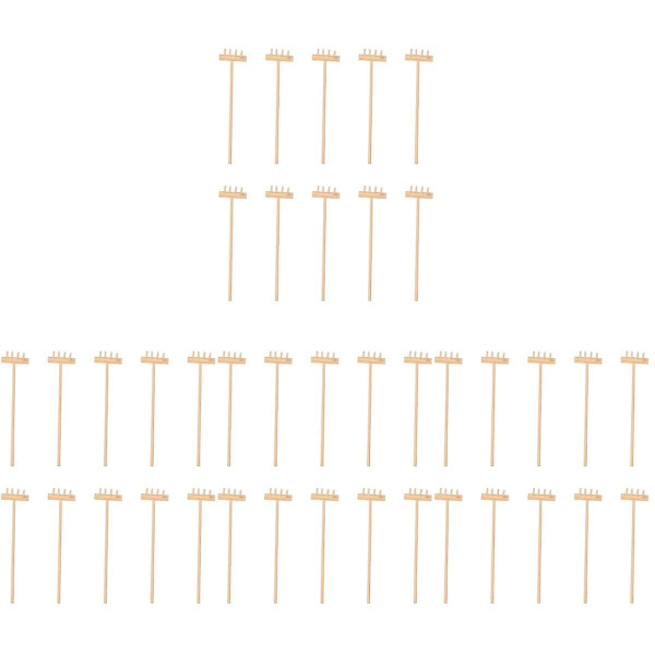50 stk Unike Zen Hage Rake Slitesterk Bambus Te Kunst Hage Sandkasse Verktøy 40 stk 14X3.5CM 40 pcs 14X3.5CM
