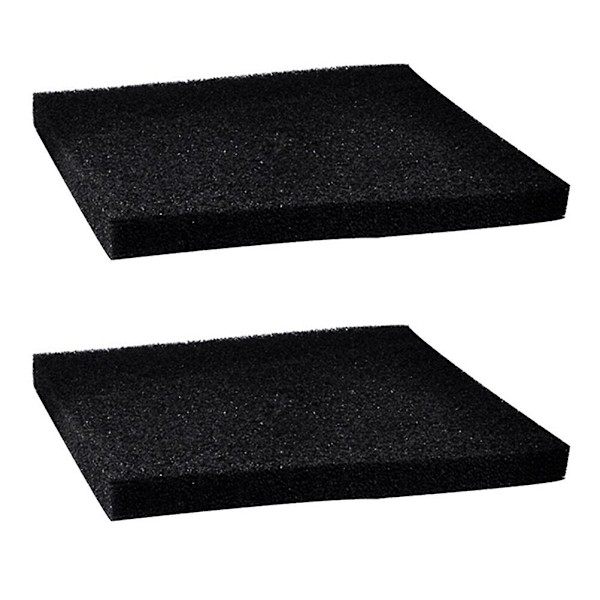 2 stk. Akvarium Filterværktøj Akvarium Svampfilterpude Akvarium Rensningspude Sort 50x50cm Black 50x50cm