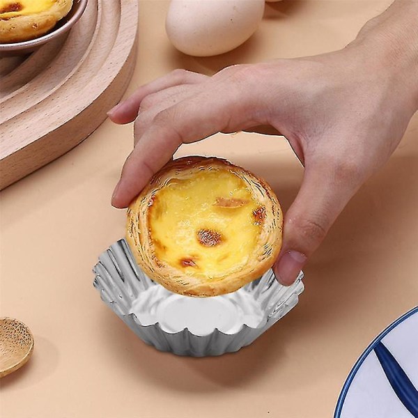 90 stycken/set Söt Äggkaka DIY Bakform Ugnform Hjärtformad Kakor Jelly Pudding Form Mo
