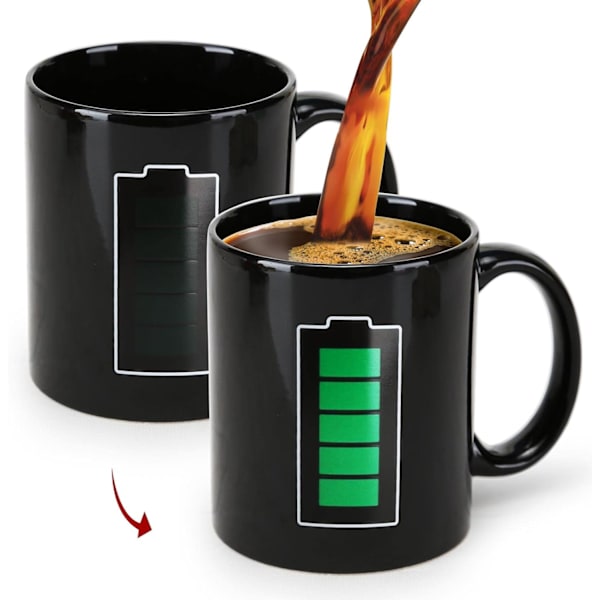 Värmekänslig Rolig Mugg Kaffe & Te Unik Magisk Färgbytekopp 17.7oz Design Dryckesvara Keramiska Muggar