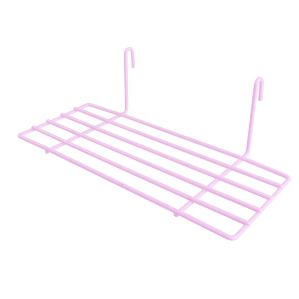 1 kpl Ristiritilä Hylly Riippuva Rautahylly Yksinkertainen Seinäkoriste Lemmikkilinnulle Papukaiijalle Perustaksi (naula Pink 25x10cm