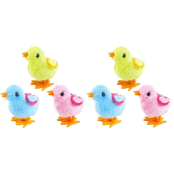 9 st. Uppdragning Leksaker Påskleksak Uppdragning Hoppande Kyckling Plysch Kycklingar Leksaker Party Favors Leksak För Barn ( 6 pcs 3pcs