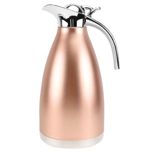 Stainless Steel Jug Stainless Steel Vacuum Jug Household Warm Keeping Kettle (2l Golden)Golden29*14cm