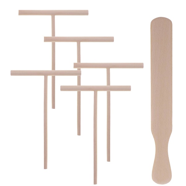 6 stk Hjemmeverktøy Crepe Tre Spreder Crpe Maker Crepe Spreder Crepe Turner