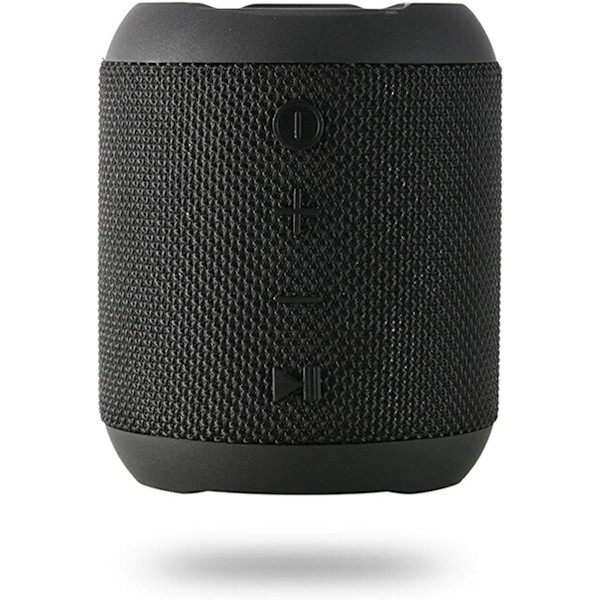 Portabel Bluetooth-högtalare, 5W Vattentät Bluetooth-högtalare HD-ljud, Bluetooth 5.0-högtalare Dubbeldrivare med 360° Ljud - Svart
