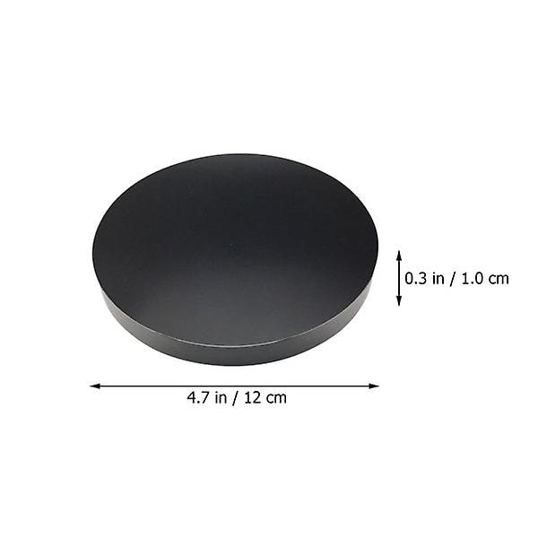 Obsidian Speil Sirkel Speil Skrying Speil For Meditasjon Divinasjon Ingen Stativ Svart 12X12X1CM Black 12X12X1CM