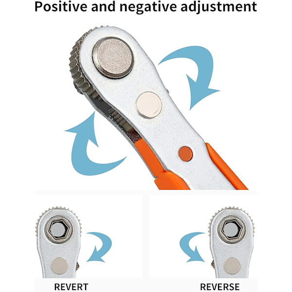 Magneettinen ruuvimeisseli, Mini-räikkäruuvimeisseli Suuri vääntömomentti Offset Käännettävä Mini-räikkä Offset Ruuvimeisseli
