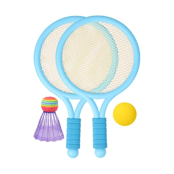 1 sett Badmintonracket for barn Trening Utendørs Sport Fritidsleker BadmintonsettBlå39X23,5CM Blue 39X23.5CM