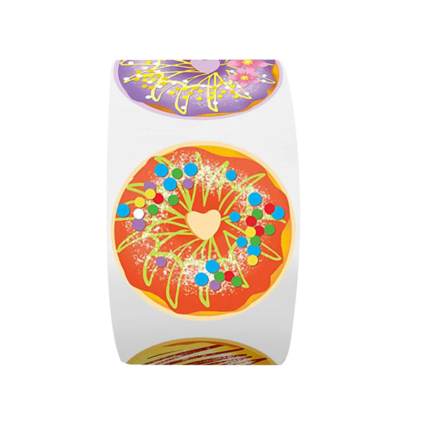 Donut Stickers Sortiment av dekorativa Donut Stickers Självhäftande Donut Stickers