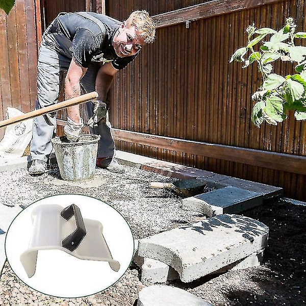 Betongsparkel med plasthåndtak DIY Modellering Hjelpesementverktøy for etterbehandling hvit 1 stk
