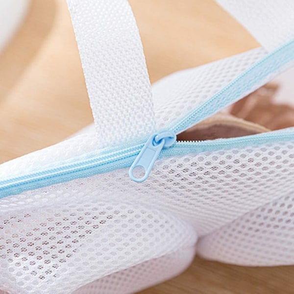 BH-lomme for vaskemaskin Vasknett Vaskpose for vaskemaskin 2 stk slitesterk nettvaskpose med glidelås for finvask