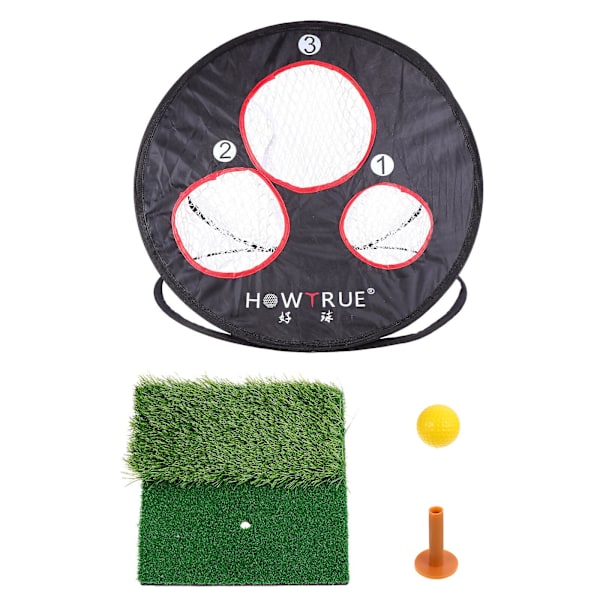 1 Set Träningsnät för Golf, Chippingmatta, Sporttillbehör, Blandade Färger, 51x51 cm Assorted Color 51x51 cm