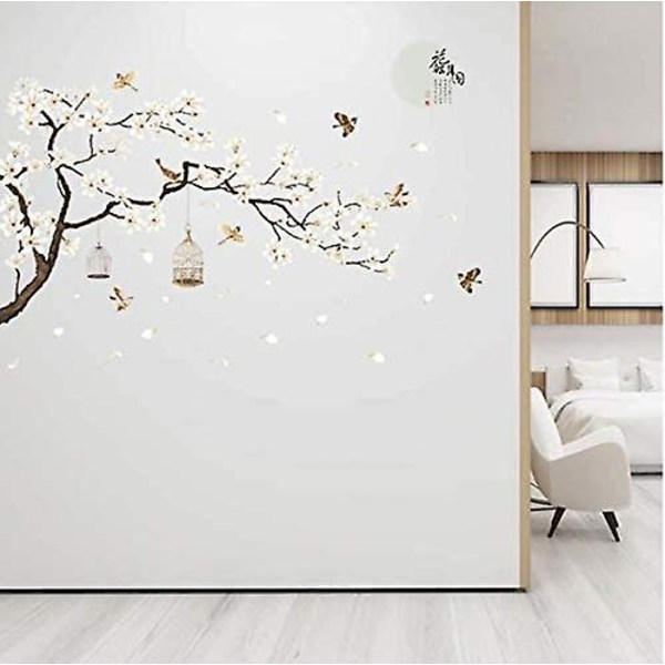 Veggdekor 187 * 128 Cm Stor Størrelse Tre Veggdekor Blomst Hjem Decor Fangyuan Tapeter For Stue Soverom DIY Vinyl Rom Dekorasjon