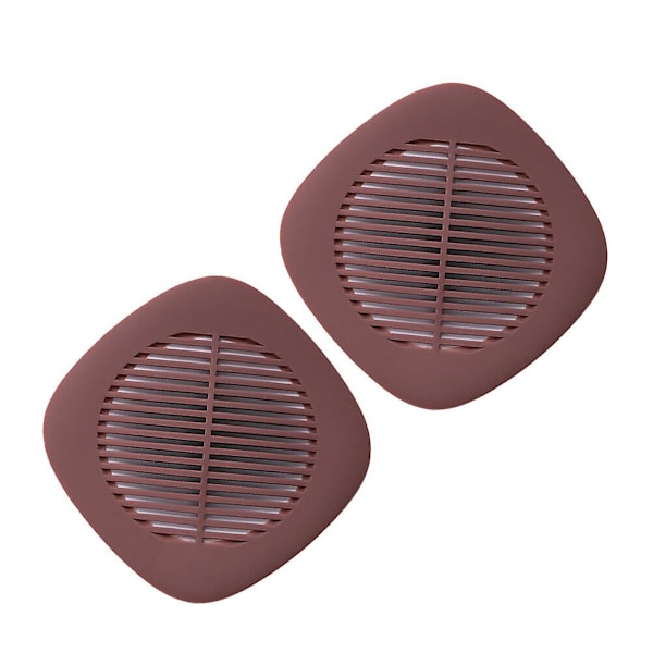 2-pack Silikon Hårfångare Avloppshål Filter Sil Avlopp Filter För Badrum Köket (röd) Röd Red 14X14cm