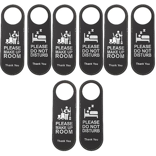 10 st. Sminkrum Dörrskylt Stör Ej Dörrskylt Dörrhängande Skylt För Hotell 8 st 24X8CM 8 pcs 24X8CM
