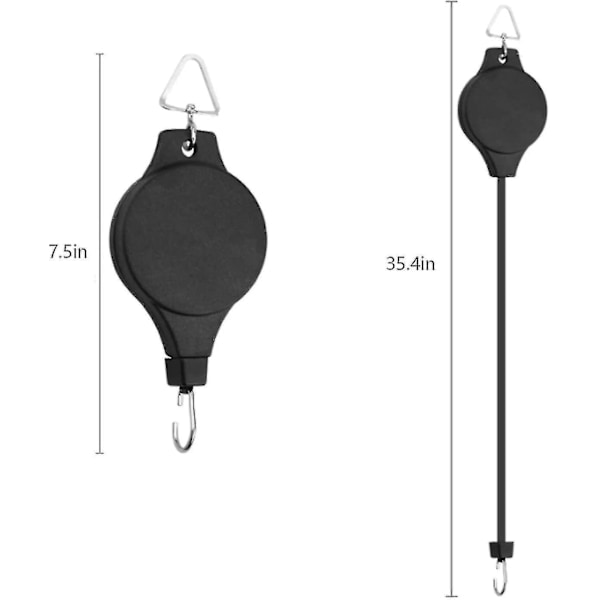 4-pack växtställ, justerbar växtupphängare, hängande blomkorg för trädgårdskorgar, krukor och fågelmatare i olika storlekar_RY