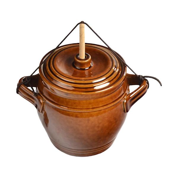 1 stk Selvtrykk Sylteglass Forsegling Boks Matboks Keramiske Beholdere Keramisk Krukke Kaffe 20,5X19CM Coffee 20.5X19CM