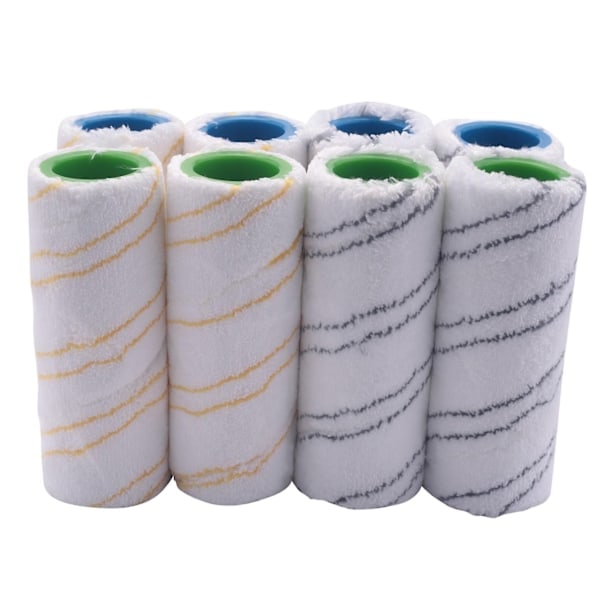 8-pack rullar för Kärcher FC7 FC5 FC3 FC3D elektrisk golvrengörare 2.055-007.0 / 2.055-006.0 Grå Gul_ryy