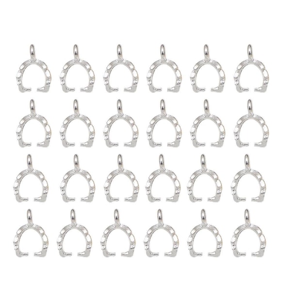 100 kpl Seosapäällysteisiä Lehti Soljen Muotoisia Seosriipuksia DIY Koruihin Kaulakoruihin Korvakoruihin (hopea)Hopea1*0.8*0.5cm Silver 1*0.8*0.5cm