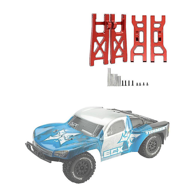 4kpl Etu- ja Takajousitusvarret Yhteensopiva 1/10 Ecx 2wd Sarjan Ruckus Torment Circuit Amp Rc-Auton Parannukseen