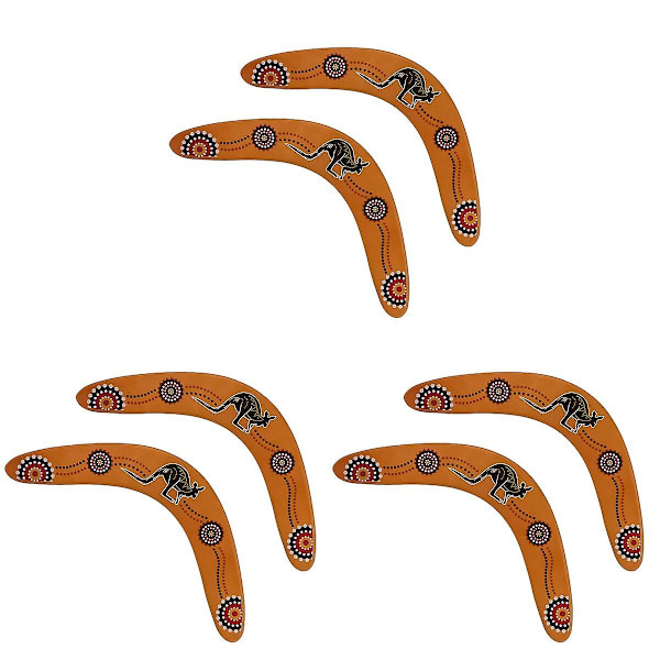 6 st Trä Boomerang Flygande V-formad Manöver Dart Utomhus Flygande Leksak6 st 28X6cm 6 pcs 36X6cm