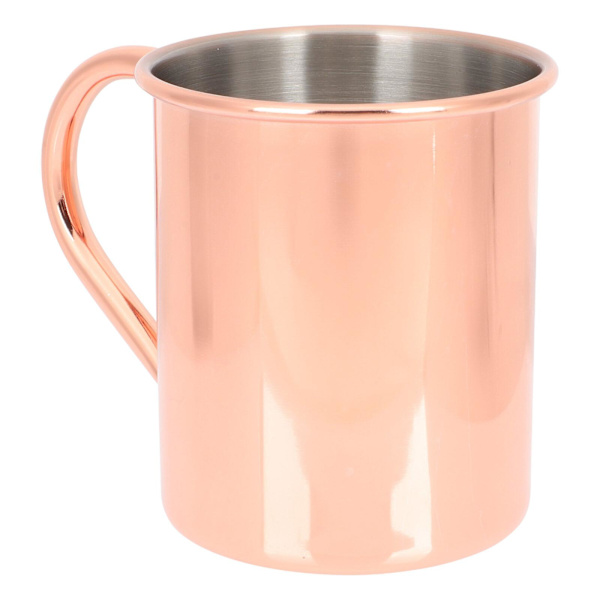 Cocktailkopp i rostfritt stål, festvinkopp, sommarstrandölkopp, dekorativ cocktailkopp, guld, 12,5x9,5 cm Golden 12.5x9.5cm