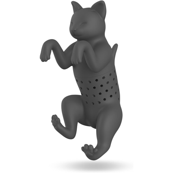 Silikon katt-temaskine katte-te-maskine katte-te-pause kreativ te-maskine grå