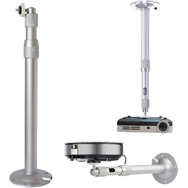 Projector Takmontering Brakett Vegg Tak 20 40cm Projektor Henger Brakett Veggbrakett Roterbar Aluminium Legering Takbrakett