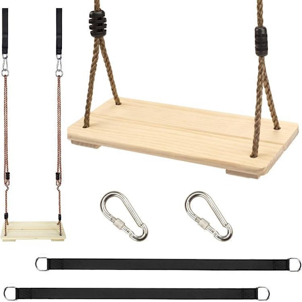 Tregynge, hagegynge for voksen/barn, for utendørsleker med høydejusterbart tau, 100 kg