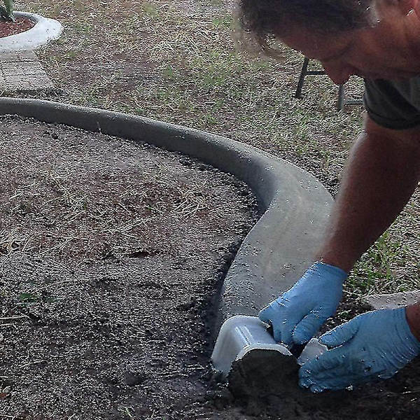 Betongsparkel med plasthåndtak DIY Modellering Hjelpesementverktøy for etterbehandling hvit 1 stk