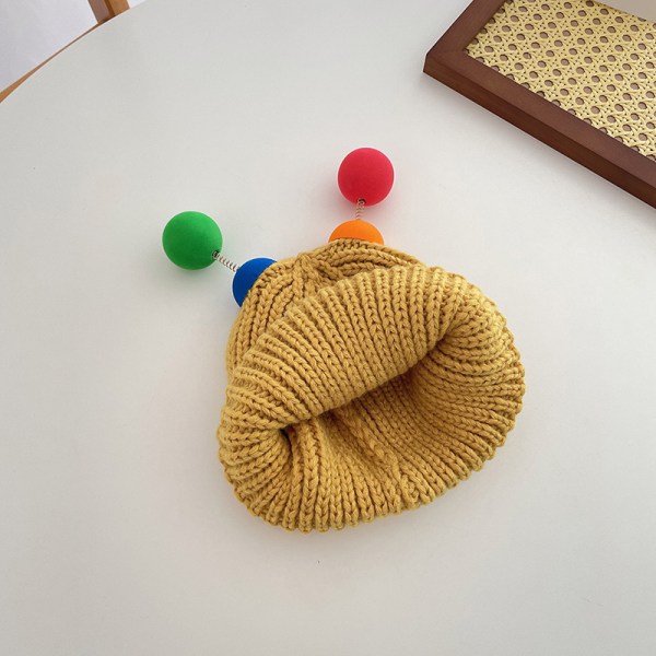 3 STK myk strikket ensfarget, elegant og lett heklet lue i strikket stil for kvinner, Slouchy Hat-Slouchy