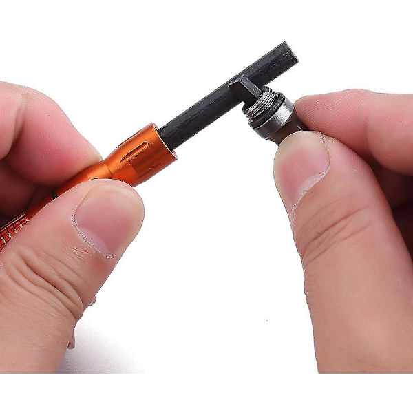 Kompakt Eldstartare, Utbytbar Gängad Ferroceriumstav Flint Eldstål Magnesiumstav, Nödöverlevnadskit, Camping, Vandring, Bushcraft (2st, orange)