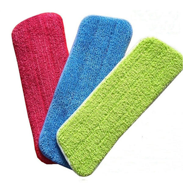 3 Pakkia Mop-Päällysteitä, Suihkepäitä, Mikrokuitu Puhdistusliinoja Märkä-Kuiva Moppeihin, Litteät Vaihto-Päällysteet Lattian Puhdistukseen