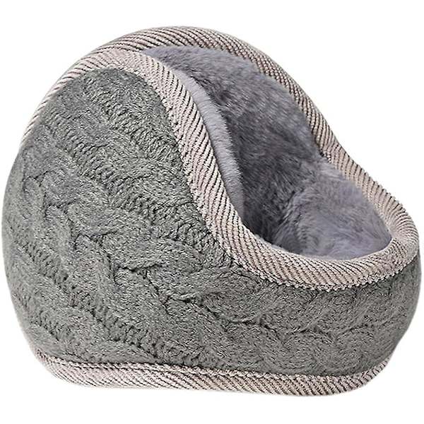 Ørevarmere Vinter Kvinner, Dame Vinter Ørevarmere Unisex Varme Strikket Ørevarmere Foldbar Ørevarmer For Kvinner Twist Grå Twist grey