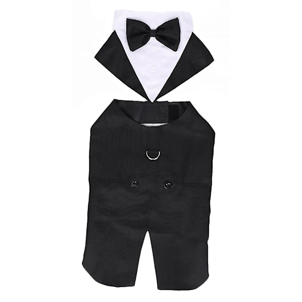 Hunds Formell Bröllopsskjorta Bomulls Smoking Djurmode Kostym För Cosplay Bröllop Vit 2XL White 2XL