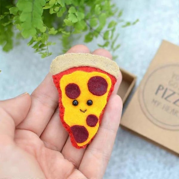 RYI) Söt Pizza Tändsticksask Present Kreativ Positiv Pizza Fickpresent För Barn Flickor Pojkar Festpresent