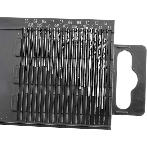 Mini hånddrill med 20 mikro HSS-spiralbor og hullstans for smykker, trebearbeiding, håndverk