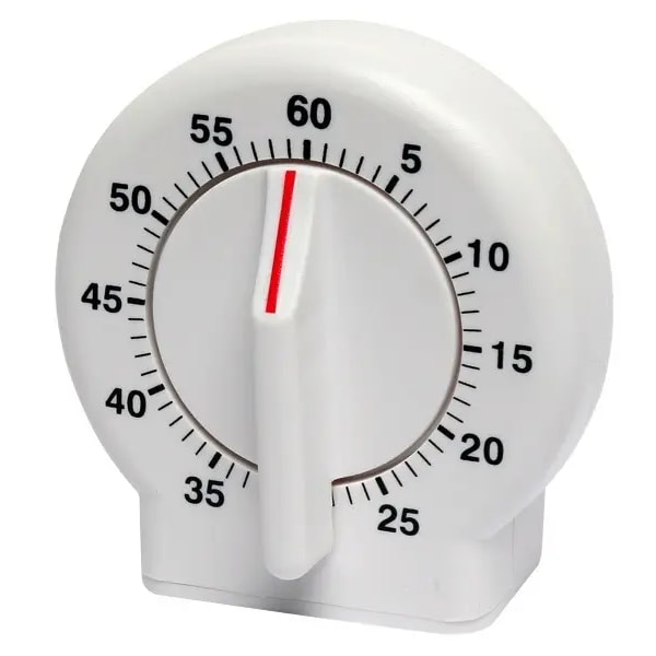 Timer 60 Minutes，Easy To Read Digital Magnetic Kitchen Timer With Large Display,Two White