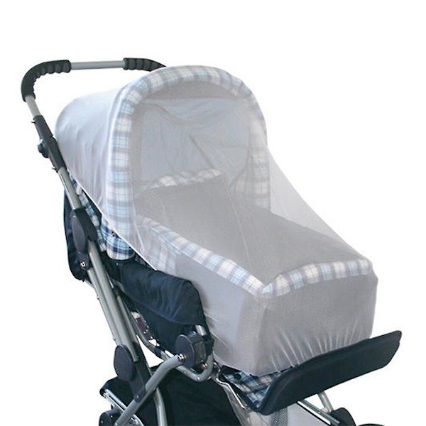 Babyvagn Fulltäckande Myggnät Vit Kryptering Baby Resa Mygg Bärbar Baby Vikbar Ba White
