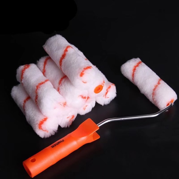 Dekorationsverktyg väggborste liten rollerborste (4 tum rollerborste set)