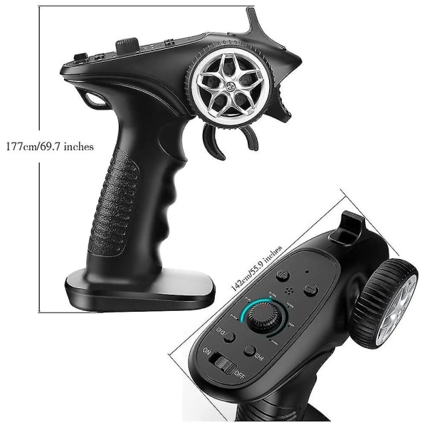 Ga-4h-tx Tx4 2.4ghz Radiosystem Sändare Med Mottagare Kompatibel Med Rc Bilar