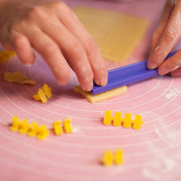 72 stk. Alfabetiske og Talformede Kage-Stempler til Dekoration af Cookies, Kager, Fondant