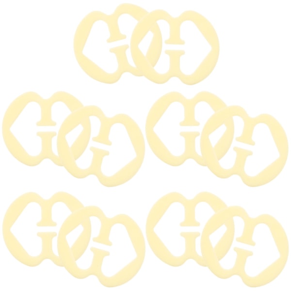 50 stk Kreative Usynlige BH-spenner Kvinner Undertøy Stropp Anti-skli SpennerKompleksjon 50stk4.3X3.5C Complexion 50pcs 4.3X3.5CM