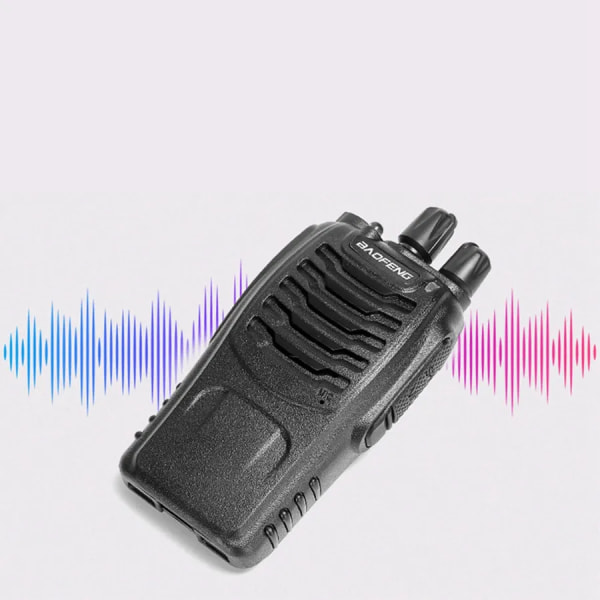 Langdistanse Kommunikasjonsradioer, Oppladbare Walkie Talkie Radioer med Seksveis Multibåndlader, Robust, Bedrift, Fabrikk, Offroad (4-pakning)