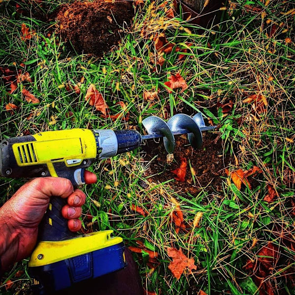 Bor-Drill Bits til Plantning Havebor Have Twistbor til Haveplanter Bor til Hex Bor 3/8\" (22CM)