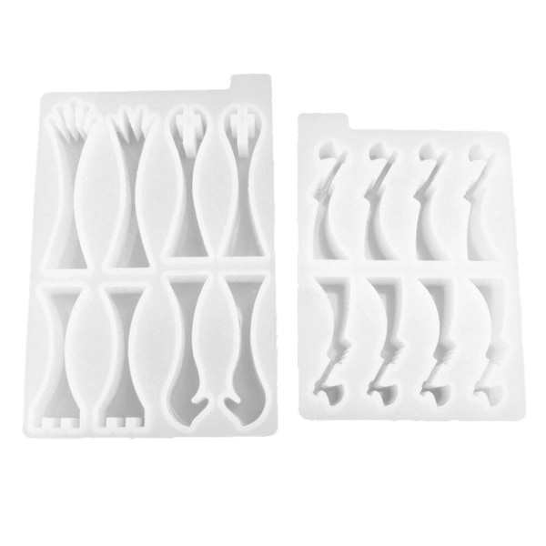 2pcs Chess Molds Chessman Silicone Moulds Epoxy Resin Molds Chess Pieces MoldWhite20.4X13.4CM