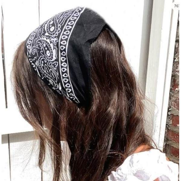 23 st Multifunktionella Bandanas Cowboy Polyester Huvudband 22x22 tum Utomhus Cykling Multifunktionell Huvudduk