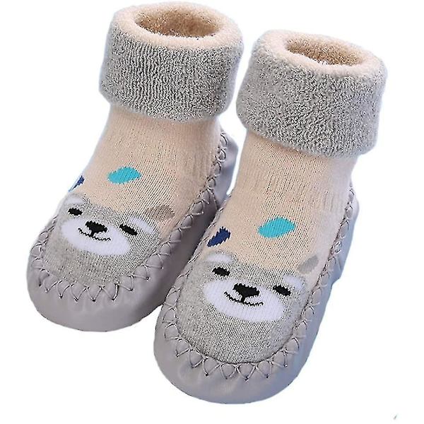 2 Paria Liukueste Baby Sukkia Talvi Lämpimät Tossut Tytöt Pojat Syntymä 18-24 Kuukautta